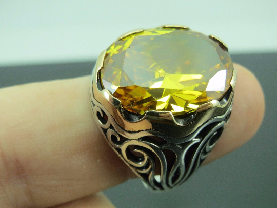 Men's sales citrine jewelry