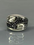 Ottoman Onyx Sterling Silver Men's Ring: Turkish Handmade Jewelry