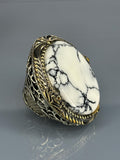 Ottoman Design Agate Stone 925 Sterling Silver Men's Ring