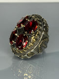 Turkish Handmade Jewelry 925 Sterling Silver Ruby Stone Mens Rings