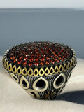 Turkish Handmade Jewelry 925 Sterling Silver Ruby Stone Mens Rings