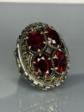 Turkish Handmade Jewelry 925 Sterling Silver Ruby Stone Mens Rings
