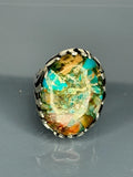 Turkish Handmade Jewelry 925 Sterling Silver Turquoise Stone Mens Rings