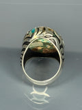 Turkish Handmade Jewelry 925 Sterling Silver Turquoise Stone Mens Rings