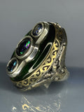 Agate Stone 925 Sterling Silver Men's Ring - Vintage Ottoman Design