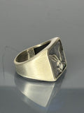 Handcrafted 925 Sterling Silver Men's Eagle Ring: Vintage Statement Jewelry