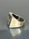 Handcrafted 925 Sterling Silver Men's Eagle Ring: Vintage Statement Jewelry