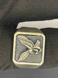 Handcrafted 925 Sterling Silver Men's Eagle Ring: Vintage Statement Jewelry