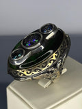 Agate Stone 925 Sterling Silver Men's Ring - Vintage Ottoman Design