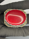 Turkish Handmade Sterling Silver Men's Ring: Red Agate Ottoman Design