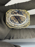 Handmade Sterling Silver Agate Ring: Vintage Ottoman Style Jewelry