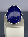 Handmade Sterling Silver Men's Ring: Lapis Lazuli Stone, Ottoman Design