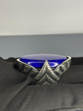 Handmade Sterling Silver Men's Ring: Lapis Lazuli Stone, Ottoman Design