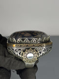 Handmade Sterling Silver Agate Ring: Vintage Ottoman Style Jewelry