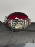 Sterling Silver Men's Ruby Ring: Handmade Ottoman Mosque Design