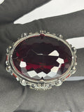 Sterling Silver Men's Ruby Ring: Handmade Ottoman Mosque Design