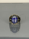 Turkish Handmade Jewelry 925 Sterling Silver Sodalite Stone Men's Rings