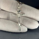 Sterling Silver Crucifix Pendant, Jesus on Cross Design, Handmade Religious Jewelry, Spiritual Faith Gift