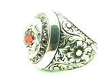 Turkish Handmade Jewelry 925 Sterling Silver Ruby Stone Men's Ring