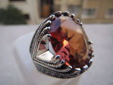 Turkish Handmade Jewelry 925 Sterling Silver Alexandrite Stone Mens Rings