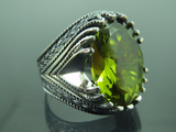 Turkish Handmade Jewelry 925 Sterling Silver Alexandrite Stone Mens Rings