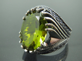 Turkish Handmade Jewelry 925 Sterling Silver Alexandrite Stone Mens Rings