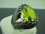 Turkish Handmade Jewelry 925 Sterling Silver Alexandrite Stone Mens Rings
