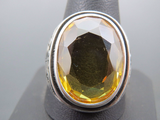 Turkish Handmade Jewelry 925 Sterling Silver Citrine Stone Mens Rings