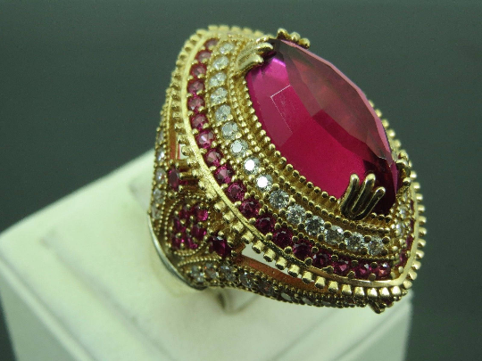 Simple and Pretty Ruby Finger Ring Design 2020 /Most beautiful Gold &  Silver Tone Ruby Ring Design - YouTube