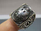 Turkish Handmade Jewelry 925 Sterling Silver Eagle Design Mens Rings