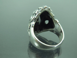 Turkish Handmade Jewelry 925 Sterling Silver Onyx Stone Mens Rings