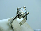 Turkish Handmade Jewelry 925 Sterling Silver Zircon Stone Women Ring Sz 6