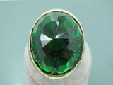 Turkish Handmade Jewelry 925 Sterling Silver Emerald Stone Mens Rings