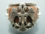 Turkish Handmade Jewelry 925 Sterling Silver Tiger's Eye Stone Mens Rings