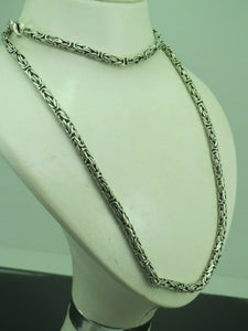 Turkish Handmade Jewelry 925 Sterling Silver King Chain Men Necklace