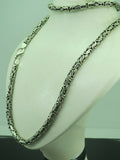 Turkish Handmade Jewelry 925 Sterling Silver King Chain Men Necklace