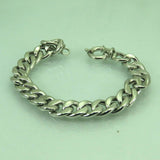 Turkish Handmade Jewelry 925 Sterling Silver Chain Mens Bracelet