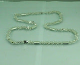 Turkish Handmade Jewelry 925 Sterling Silver Palette Design Men Necklace