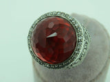 Turkish Handmade Jewelry 925 Sterling Silver Ruby Stone Mens Rings