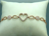 Turkish Handmade Jewelry 925 Sterling Silver Zircon Stone Womens Bracelet