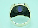 Turkish Handmade Jewelry 925 Sterling Silver Amethyst Stone Men's Rings