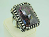 Turkish Handmade Jewelry 925 Sterling Silver Amethyst Stone Men's Rings