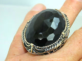 Turkish Handmade Jewelry 925 Sterling Silver Onyx Stone Mens Rings