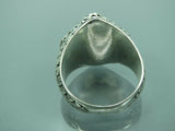Turkish Handmade Jewelry 925 Sterling Silver Amethyst Stone Engraved Mens Rings