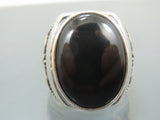 Turkish Handmade Jewelry 925 Sterling Silver Onyx Stone Mens Rings