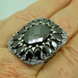 Turkish Handmade Jewelry 925 Sterling Silver Onyx Stone Mens Rings