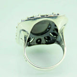 Turkish Handmade Jewelry 925 Sterling Silver Onyx Stone Mens Rings