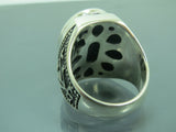 Turkish Handmade Jewelry 925 Sterling Silver Onyx Stone Mens Rings