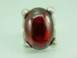 Turkish Handmade Jewelry 925 Sterling Silver Ruby Stone Mens Rings