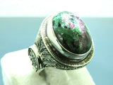 Turkish Handmade Jewelry 925 Sterling Silver Bloodstone Mens Rings